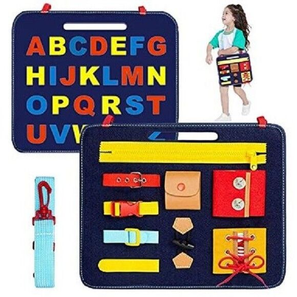 Busy Board Montessori Toys for Toddlers Sensory Preschool Learning Educational - Picture 1 of 1